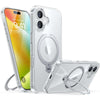 360° Spin Stand MagSafe Case for iPhone 16 Plus - Clear