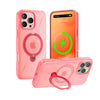 Ostand 360° Spin Fusion MagSafe Case for iPhone 16 Pro - Clear Coral Pink