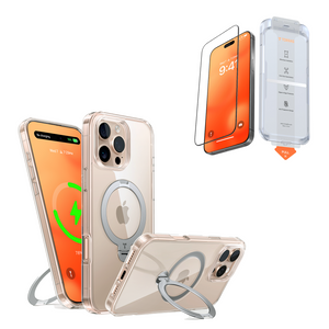 [Bundle]360° Spin MagSafe Case +GlassGo Screen Protector for iPhone 16 Series-TORRAS