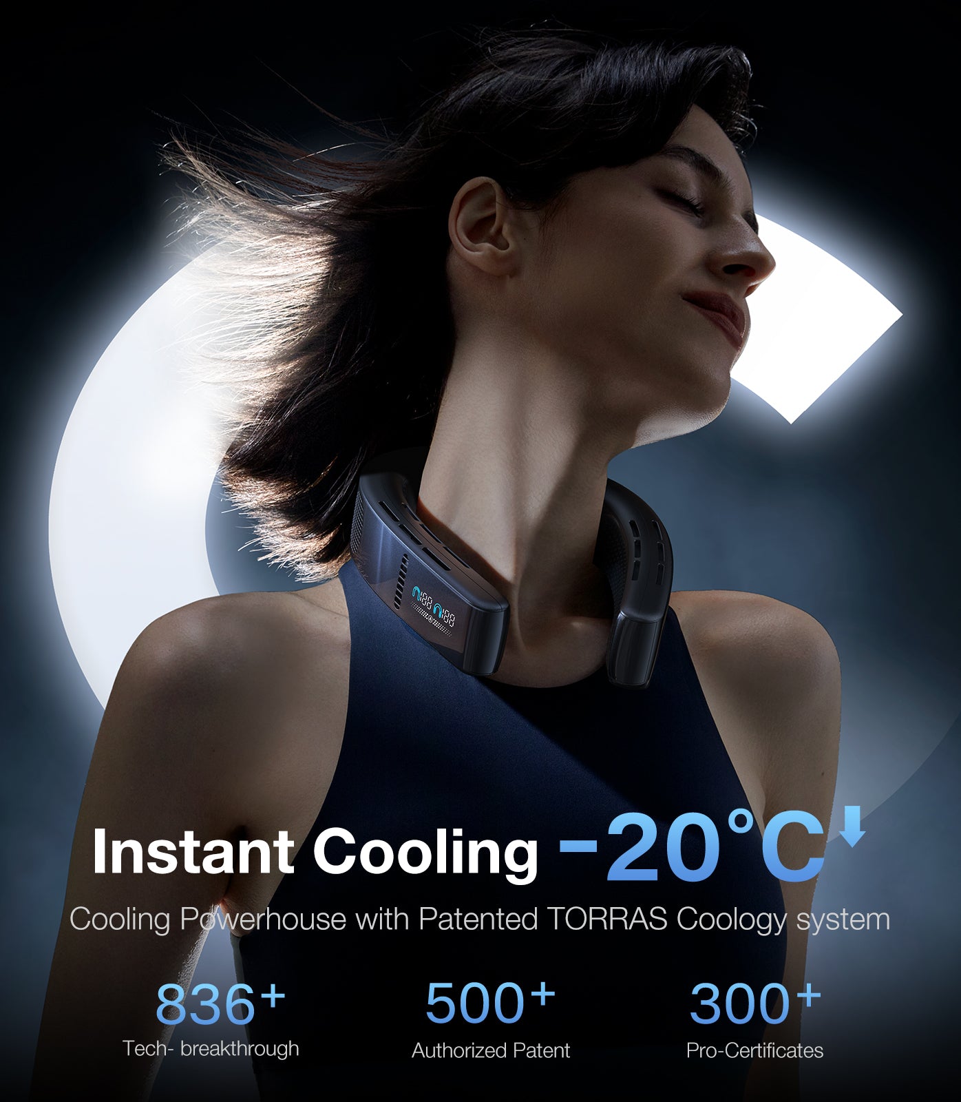 [2024 Flagship] COOLiFY Cyber Smart APP Control Neck Air Conditioner-TORRAS