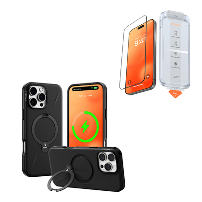 [Bundle]360° Kictstand MagSafe Case + Screen Protector for iPhone 16 Series